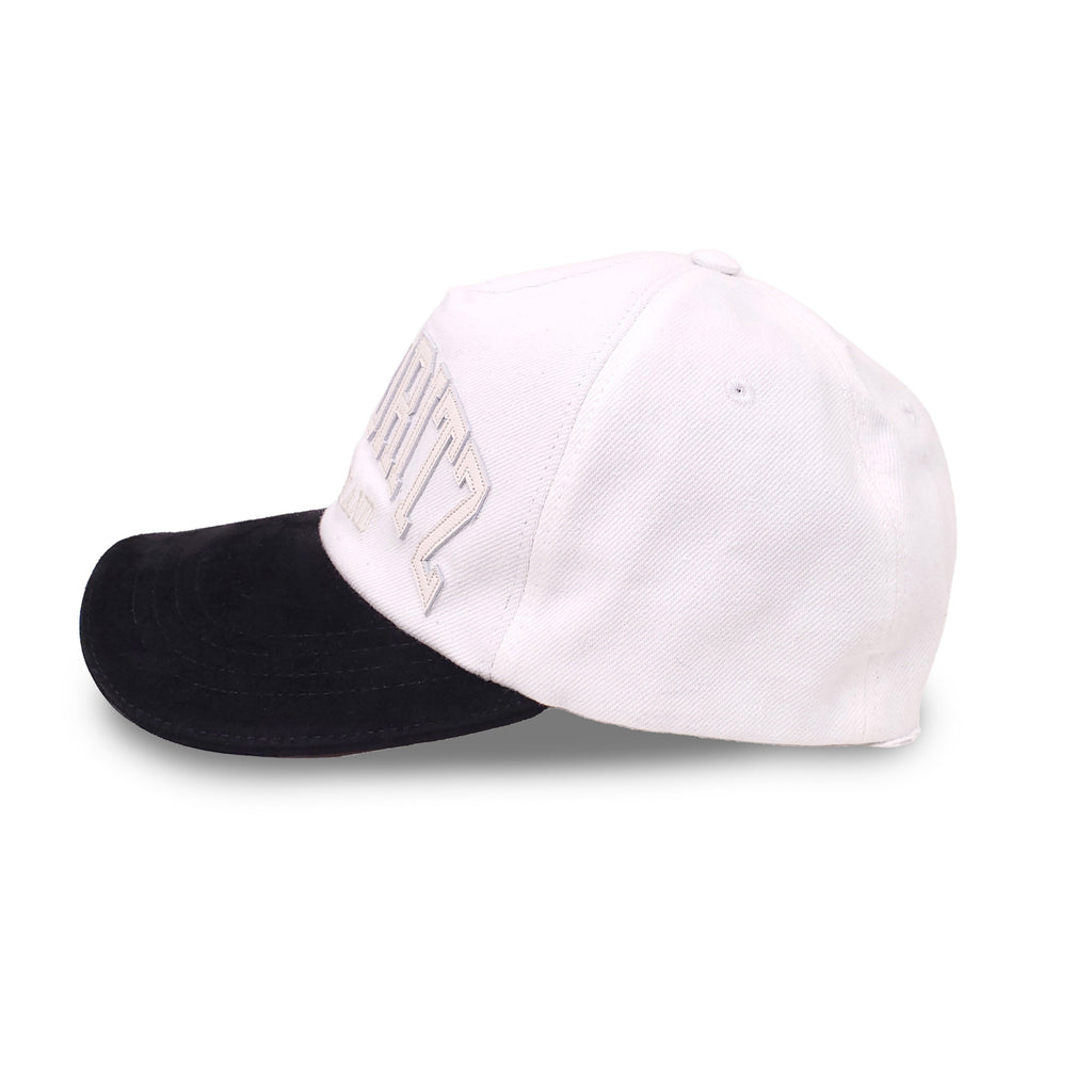 BALLY CREAM AND BLACK ST. MORITZ HAT SIZE- 56