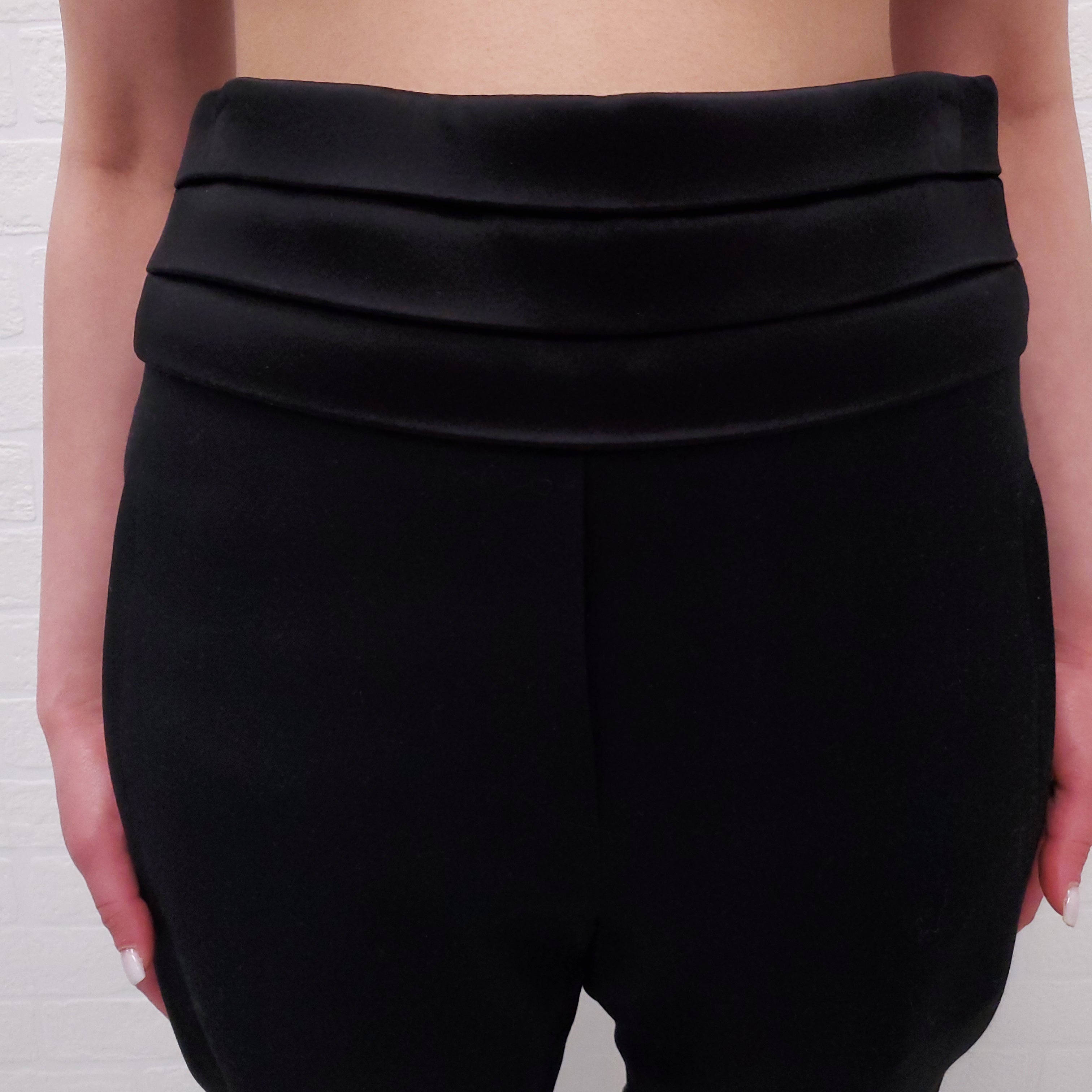 BALMAIN BLACK TUXEDO TROUSER - SIZE 34