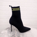 BALMAIN LOGO SOCK BOOTIES - SIZE 41