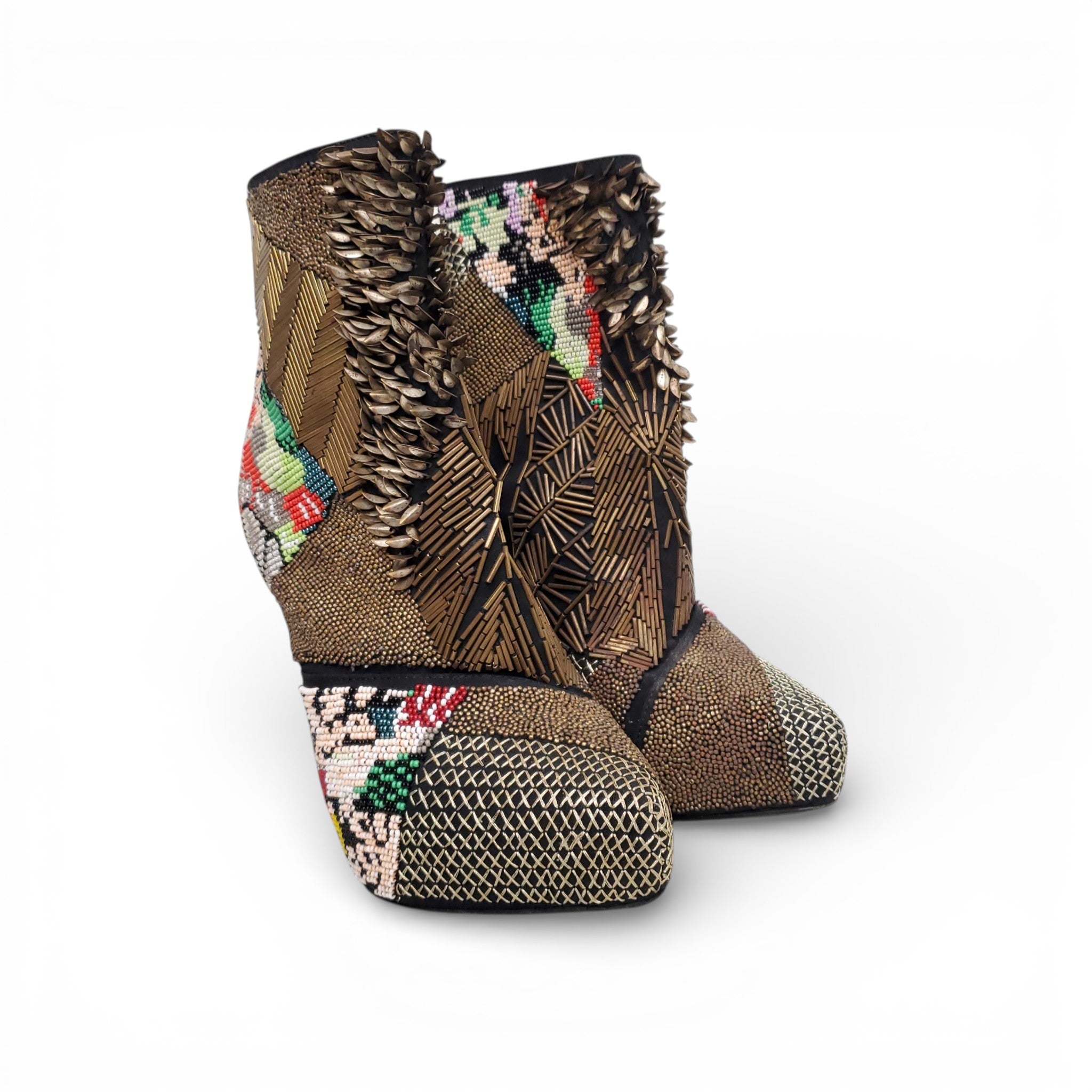 BARBARA BUI BEADED BOOTIES - SIZE 36