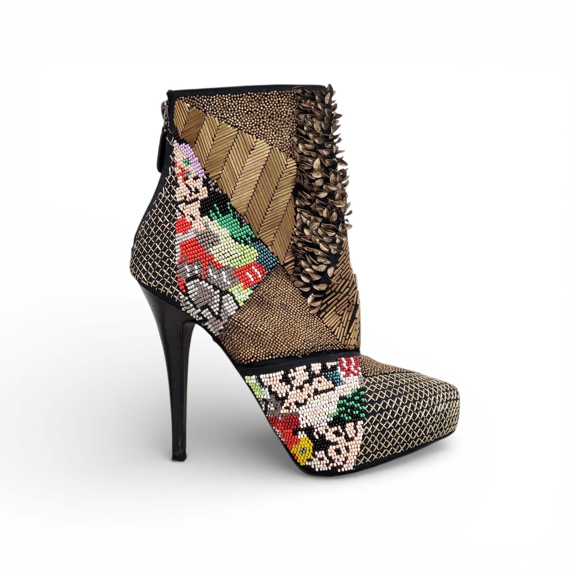 BARBARA BUI BEADED BOOTIES - SIZE 36