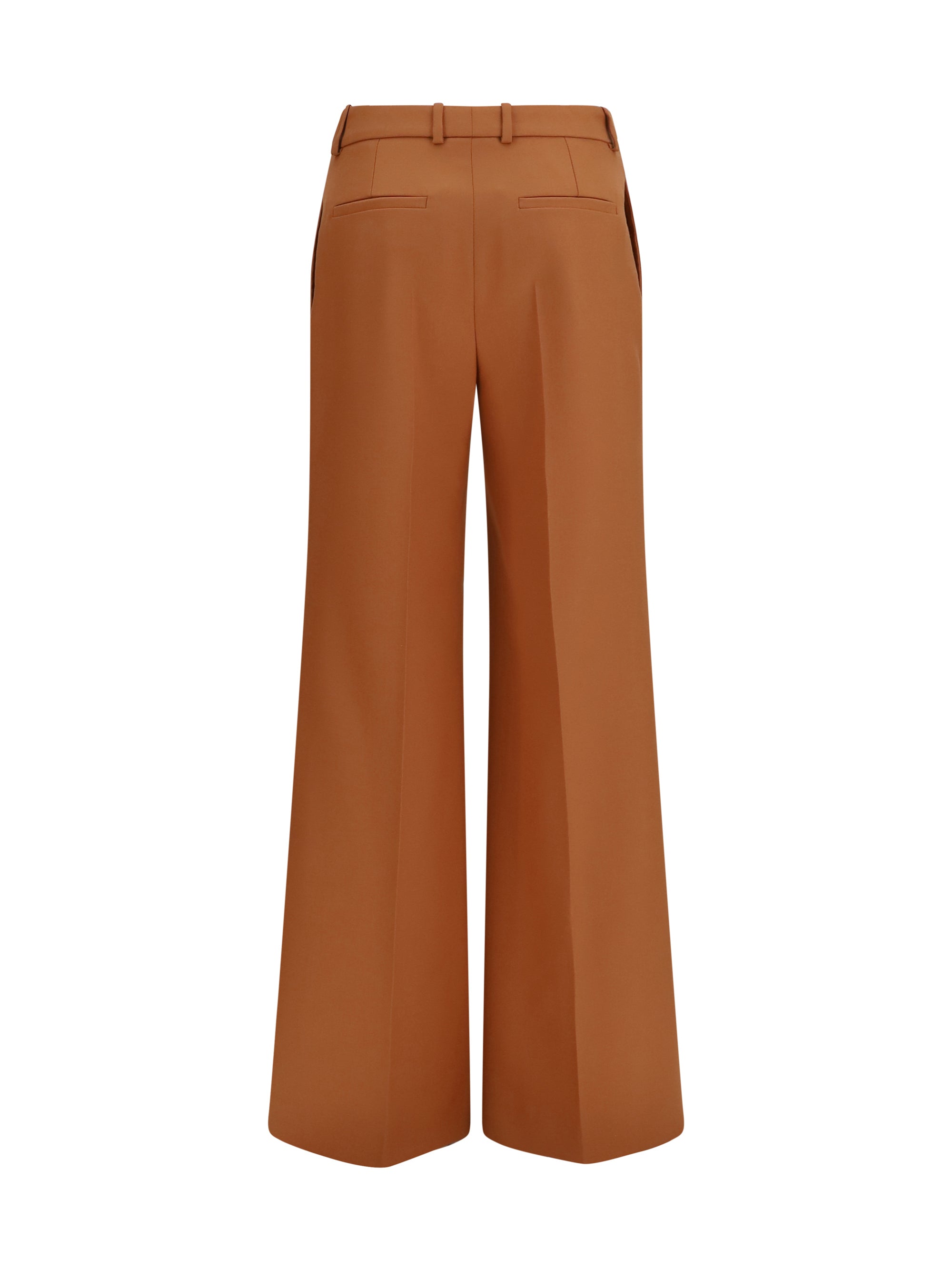 Chloé Women High-Waisted Flared Cotton Pants