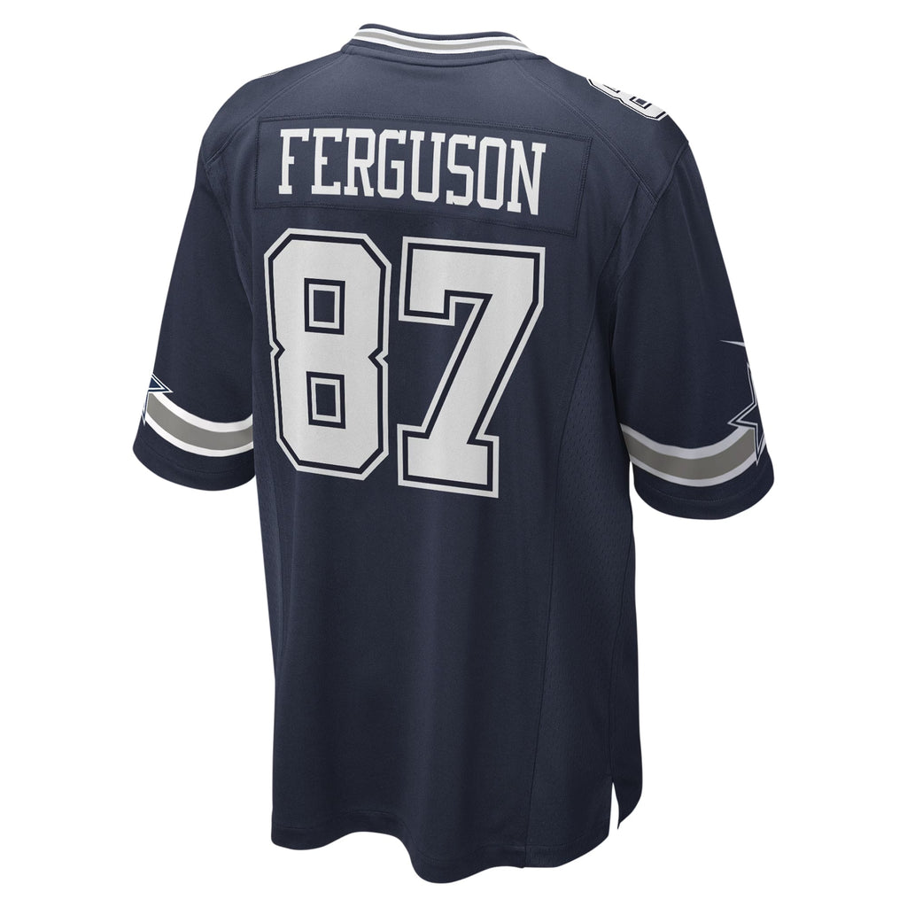 Dallas Cowboys Jake Ferguson Navy Team Game Jersey