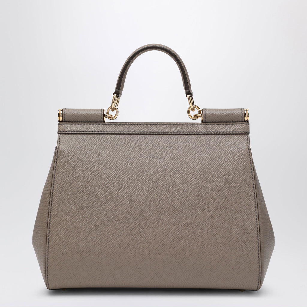 Dolce&Gabbana Large Mud Colour Sicily Hand Bag Women