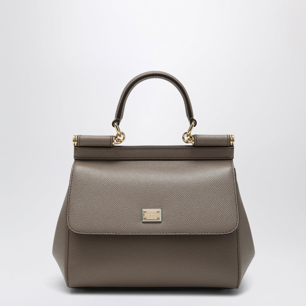 Dolce&Gabbana Medium Sicily Handbag In Light Mud Colour Women
