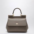 Dolce&Gabbana Medium Sicily Handbag In Light Mud Colour Women