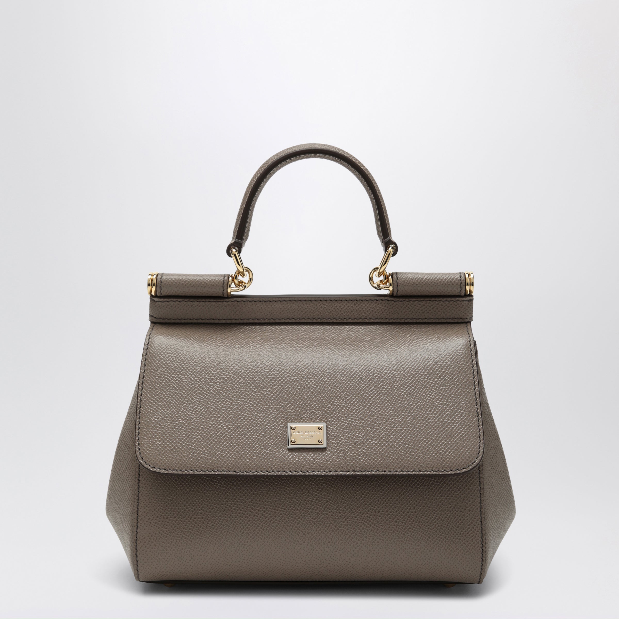 Dolce&Gabbana Medium Sicily Handbag In Light Mud Colour Women