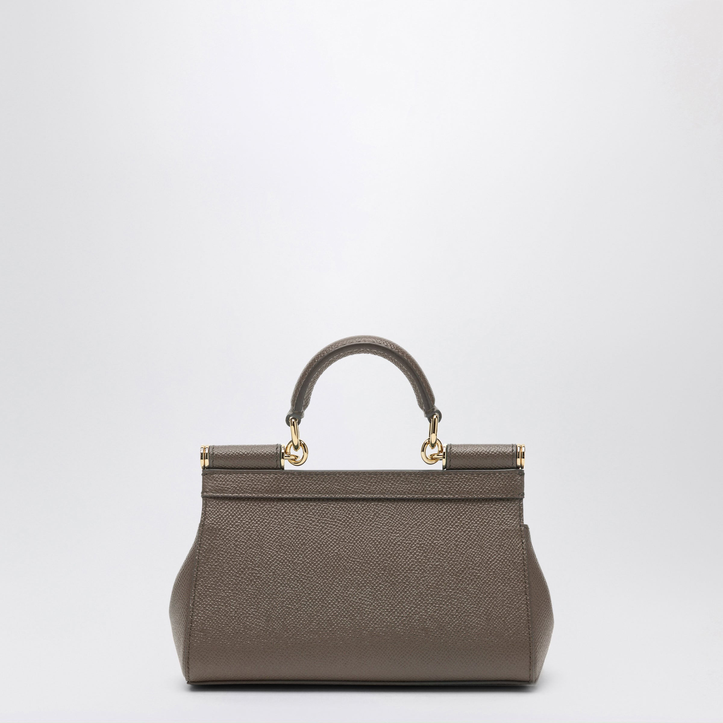Dolce&Gabbana Small Sicily Handbag In Mud Brown Women