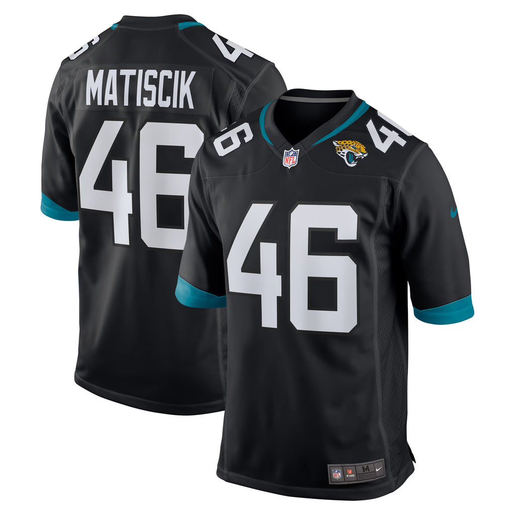Jacksonville Jaguars Ross Matiscik Black Alternate Game Jersey