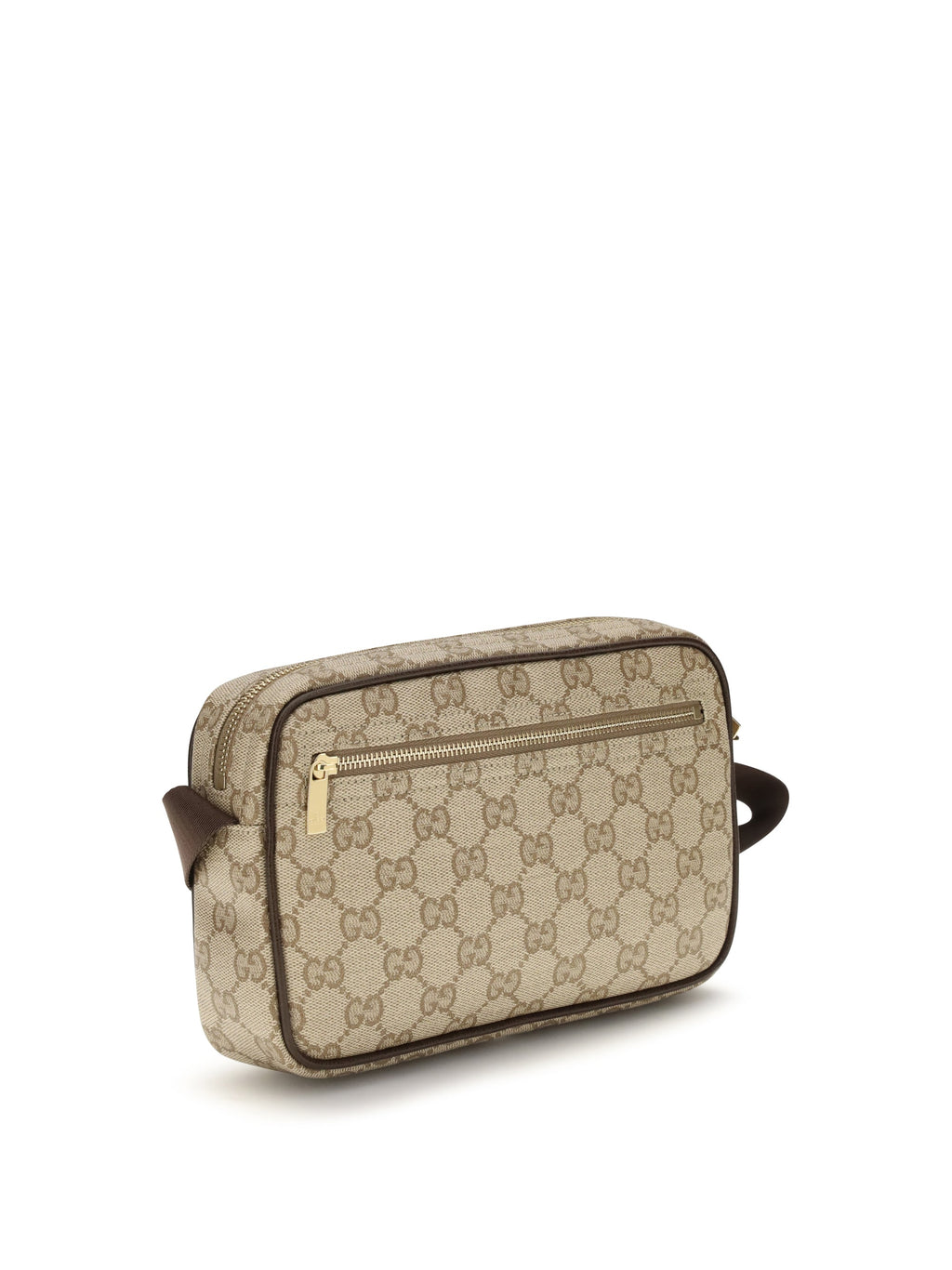 Gucci Men Gg Shoulder Bag With Web Stripe