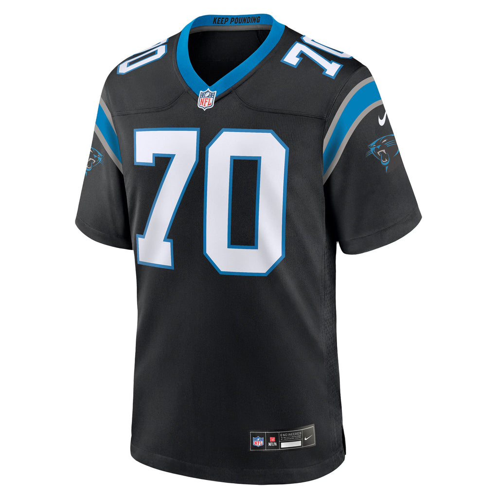 Carolina Panthers Brady Christensen Black Team Game Jersey