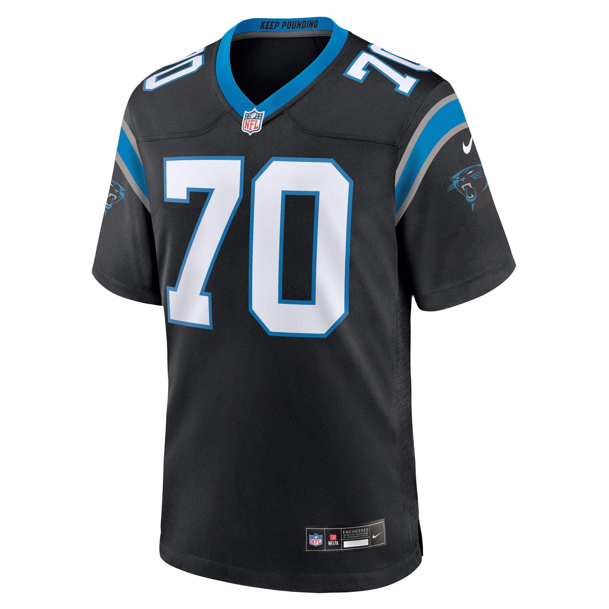 Carolina Panthers Brady Christensen Black Team Game Jersey