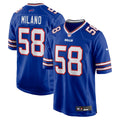 Buffalo Bills Matt Milano Royal Game Player Jersey