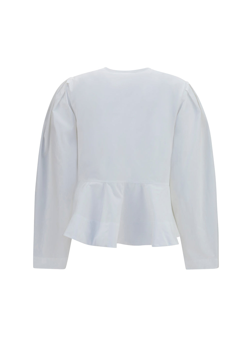 Ganni Women Cotton Poplin Blouse With Bows