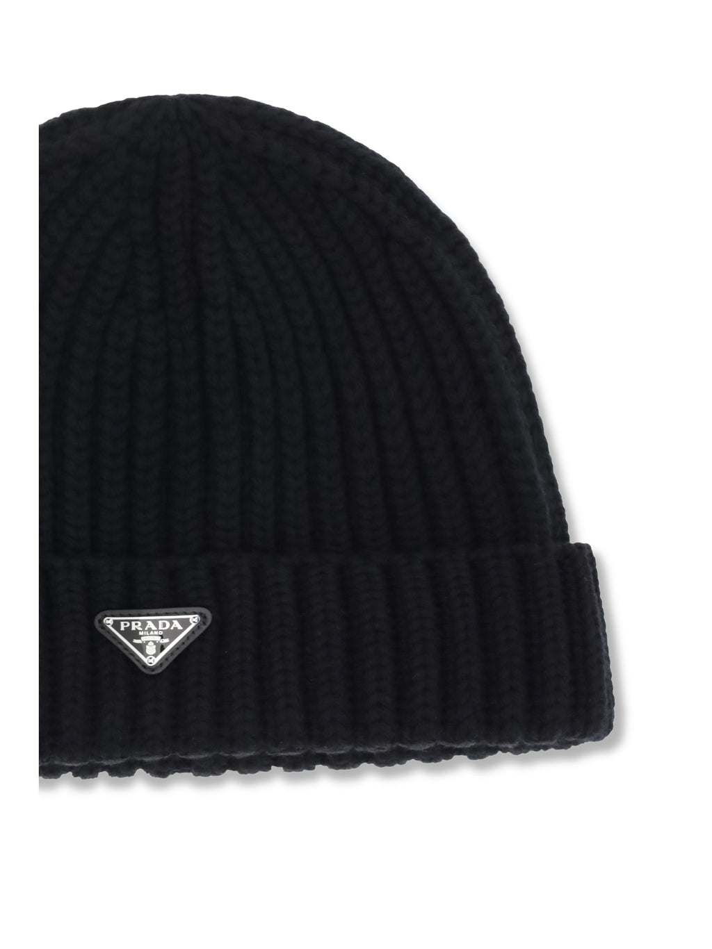 Prada Men Virgin Wool Beanie Hat