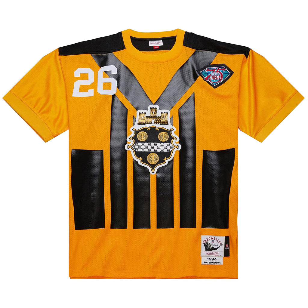 Pittsburgh Steelers 1994 Rod Woodson Mitchell & Ness Gold Authentic Throwback Retired Player Jersey