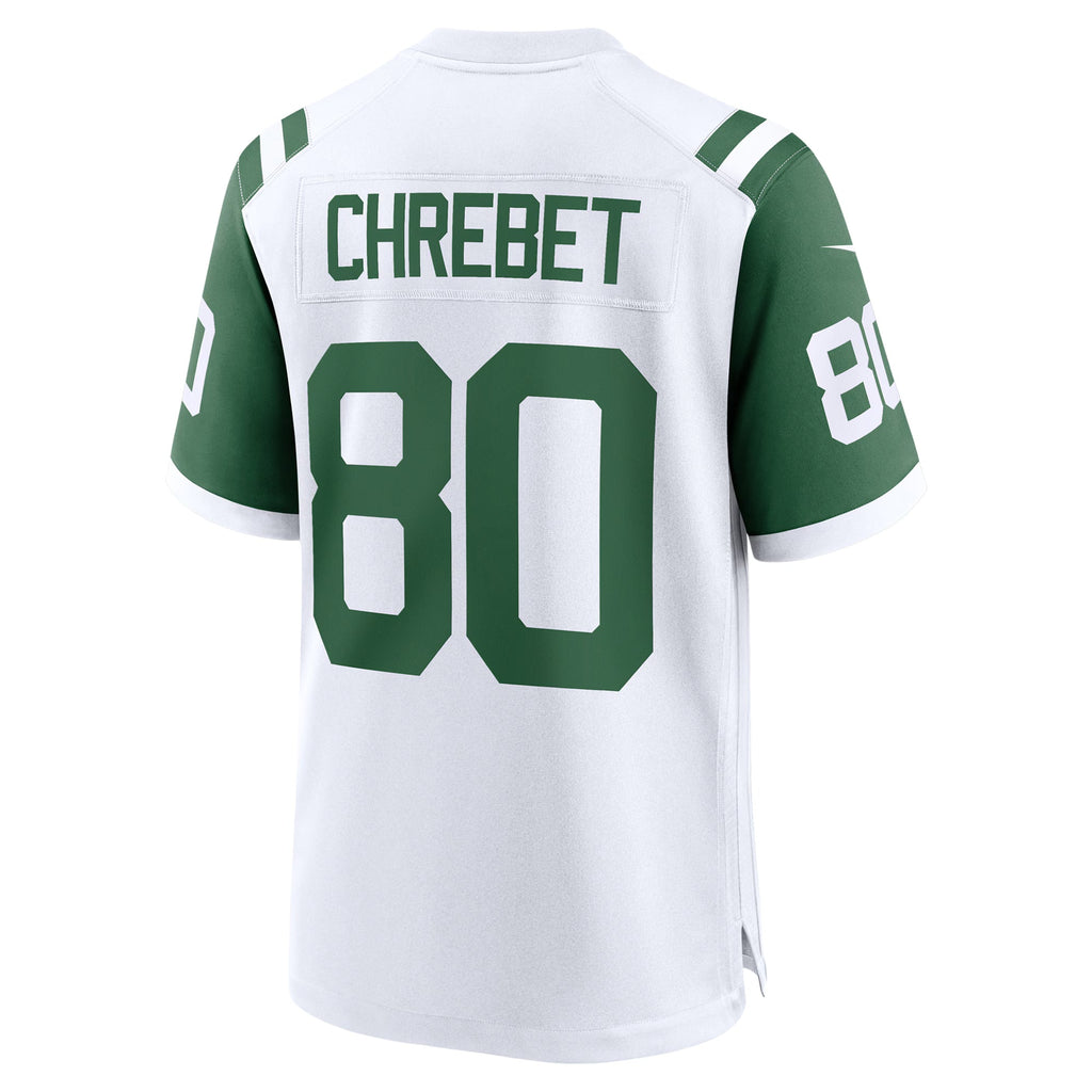 New York Jets Wayne Chrebet White Retired Player Alternate Game Jersey