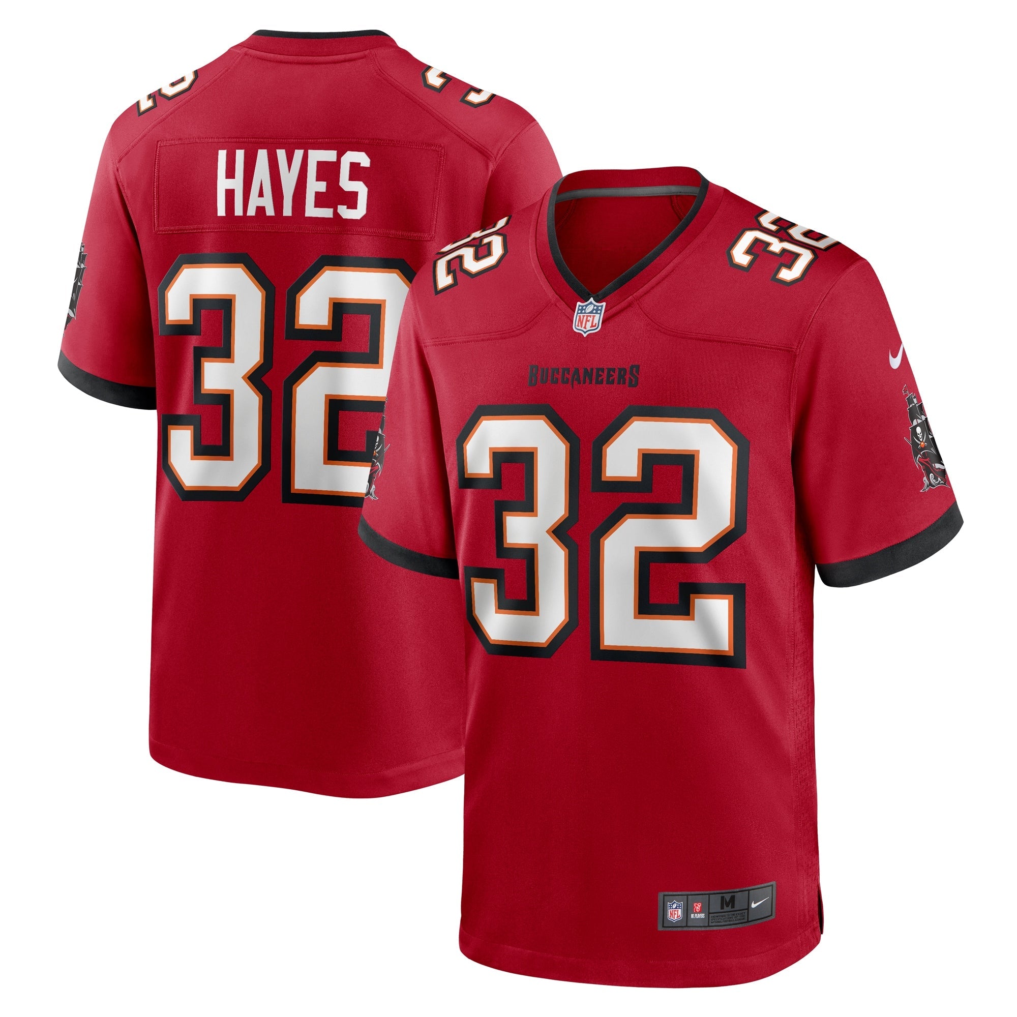Tampa Bay Buccaneers Josh Hayes Red Game Jersey