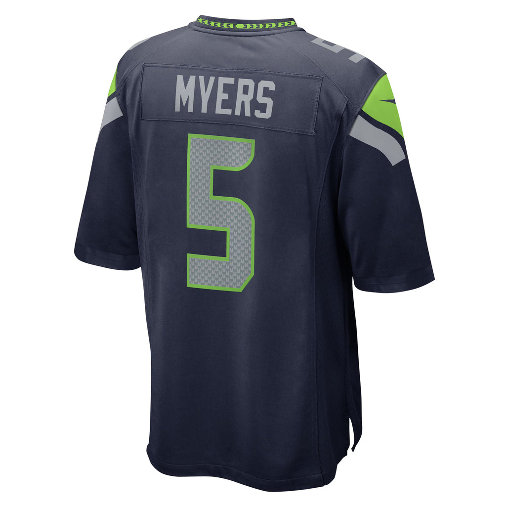 Seattle Seahawks Jason Myers College Navy Game Jersey