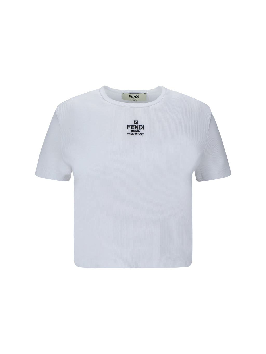 Fendi Women Cotton T-Shirt With Logo
