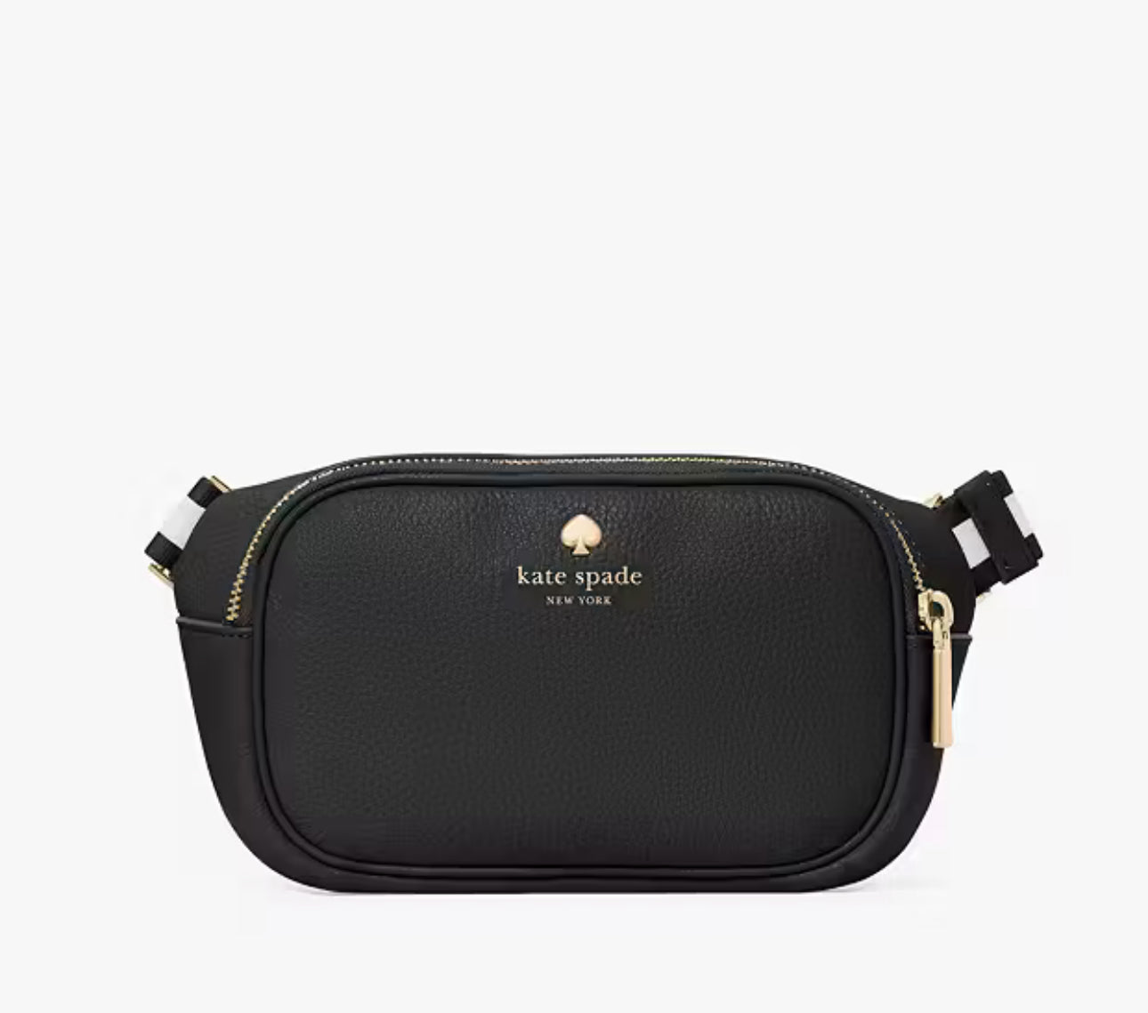NWT Kate Spade Emma Leather Belt Bag In Black