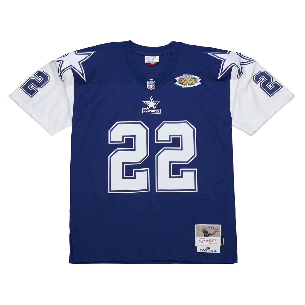 Dallas Cowboys Emmitt Smith Mitchell & Ness Navy 1995 Legacy Replica Jersey