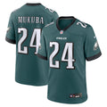 Philadelphia Eagles Andrew Mukuba Midnight Green Team Game Jersey