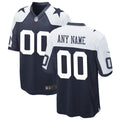 Dallas Cowboys Navy Alternate Custom Game Jersey