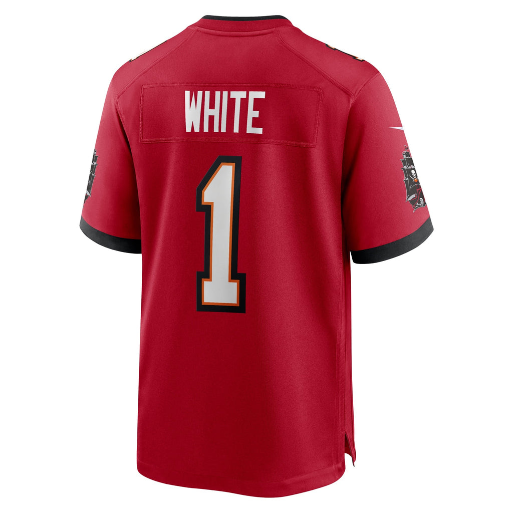 Tampa Bay Buccaneers Rachaad White Red Game Player Jersey