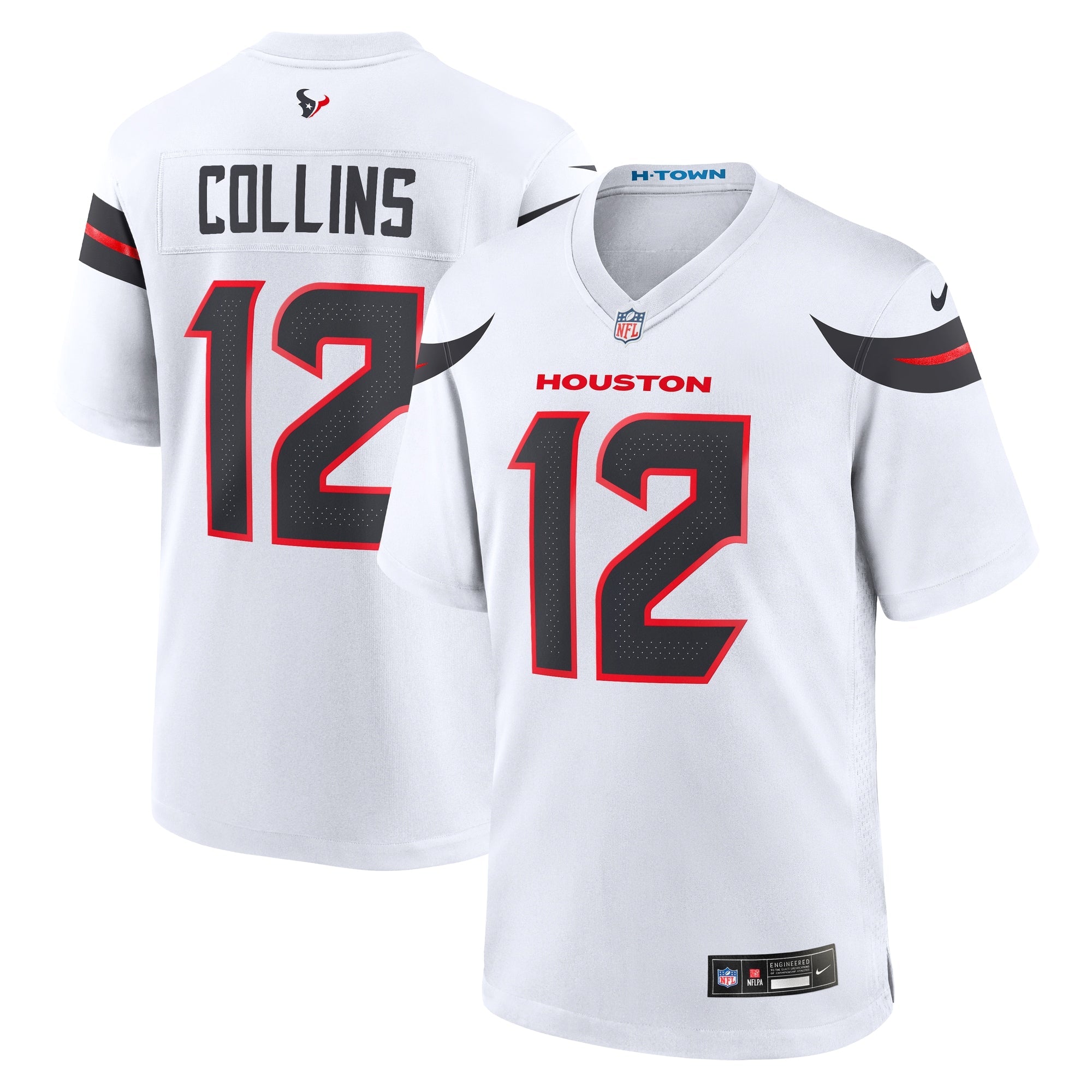 Houston Texans Nico Collins White Game Jersey