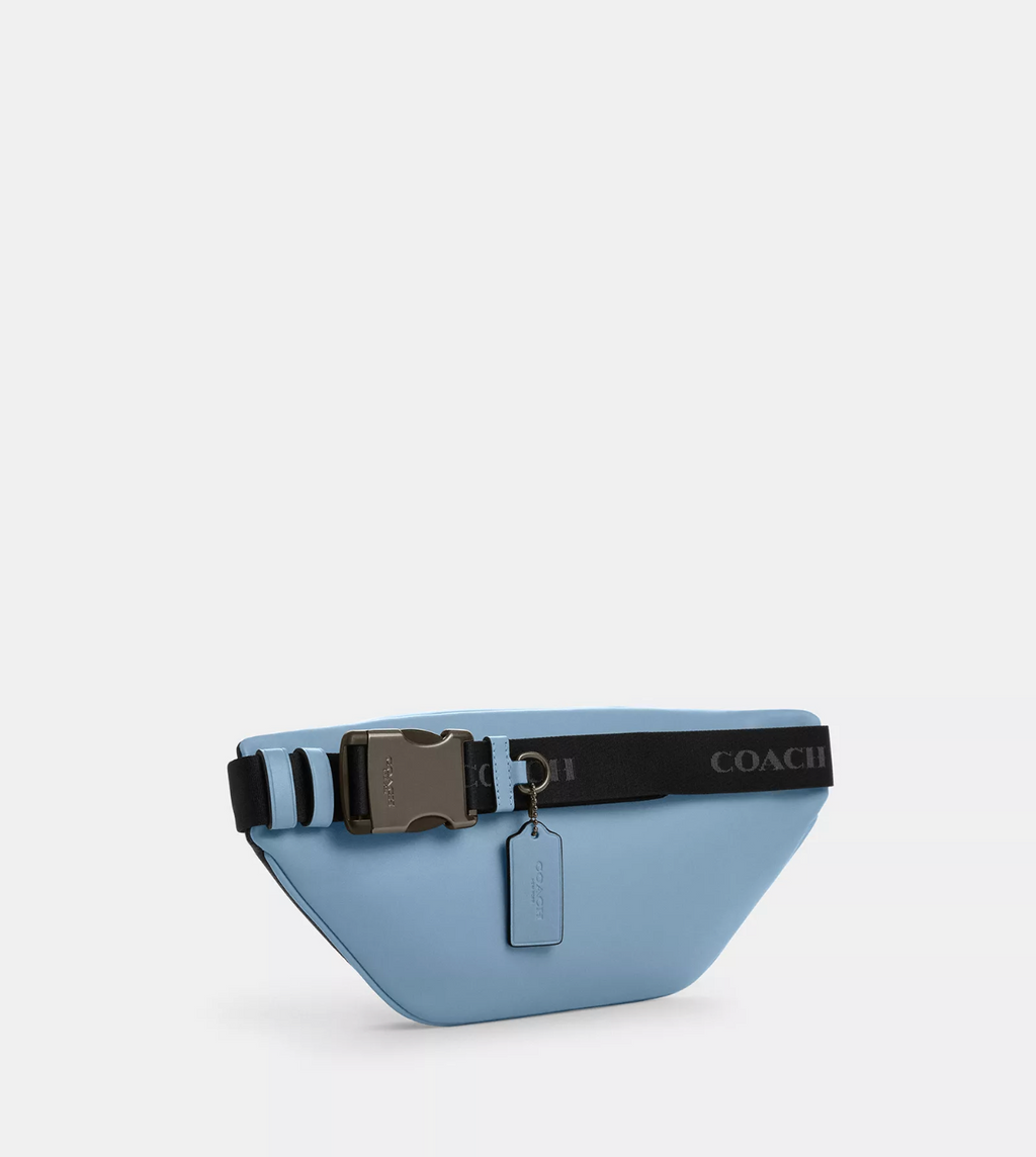 NWT Coach Racer Small Belt Bag Sling Bag In Signature Canvas & Smooth Leather