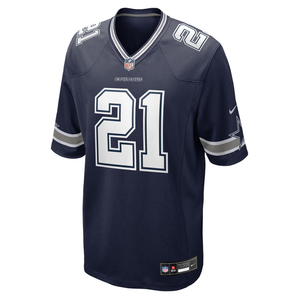 Dallas Cowboys Deion Sanders Navy Team Retired Player Game Jersey
