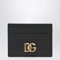 Dolce&Gabbana Black Leather Card Holder With Dg Logo Women