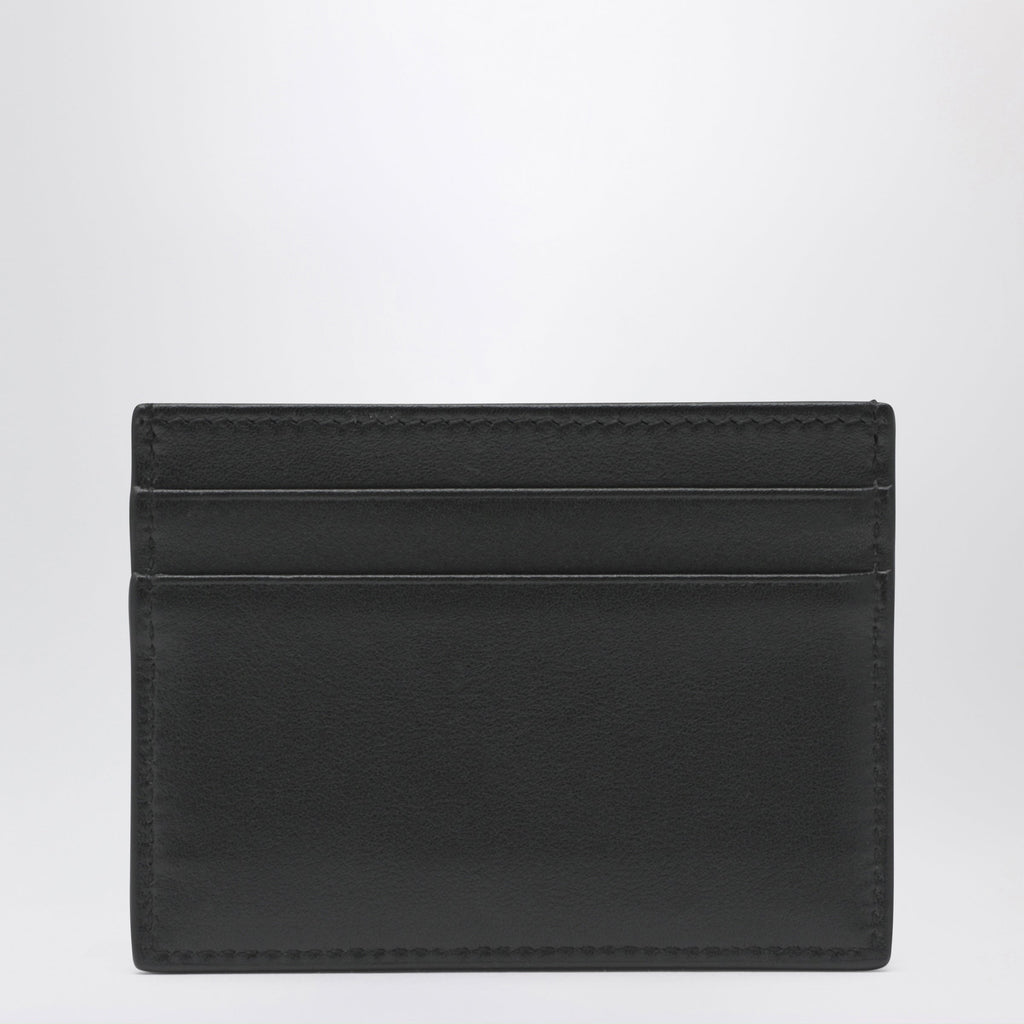 Dolce&Gabbana Black Leather Card Holder With Dg Logo Women