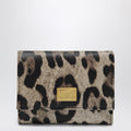 Dolce&Gabbana Dauphine Calfskin Wallet With Leopard Print Women