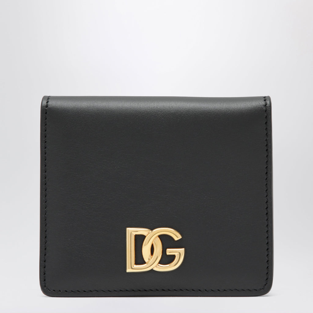 Dolce&Gabbana Black Leather Wallet With Dg Logo Women