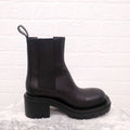 BOTTEGA VENETA BLACK CHUNKY CHELSEA BOOTS - SIZE 40.5