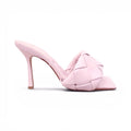 BOTTEGA VENETA BLUSH PINK BRAIDED HEELS - SIZE 40