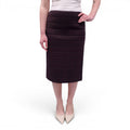 BOTTEGA VENETA CHOCOLATE HEAVY TECHNICAL SKIRT - SIZE 38