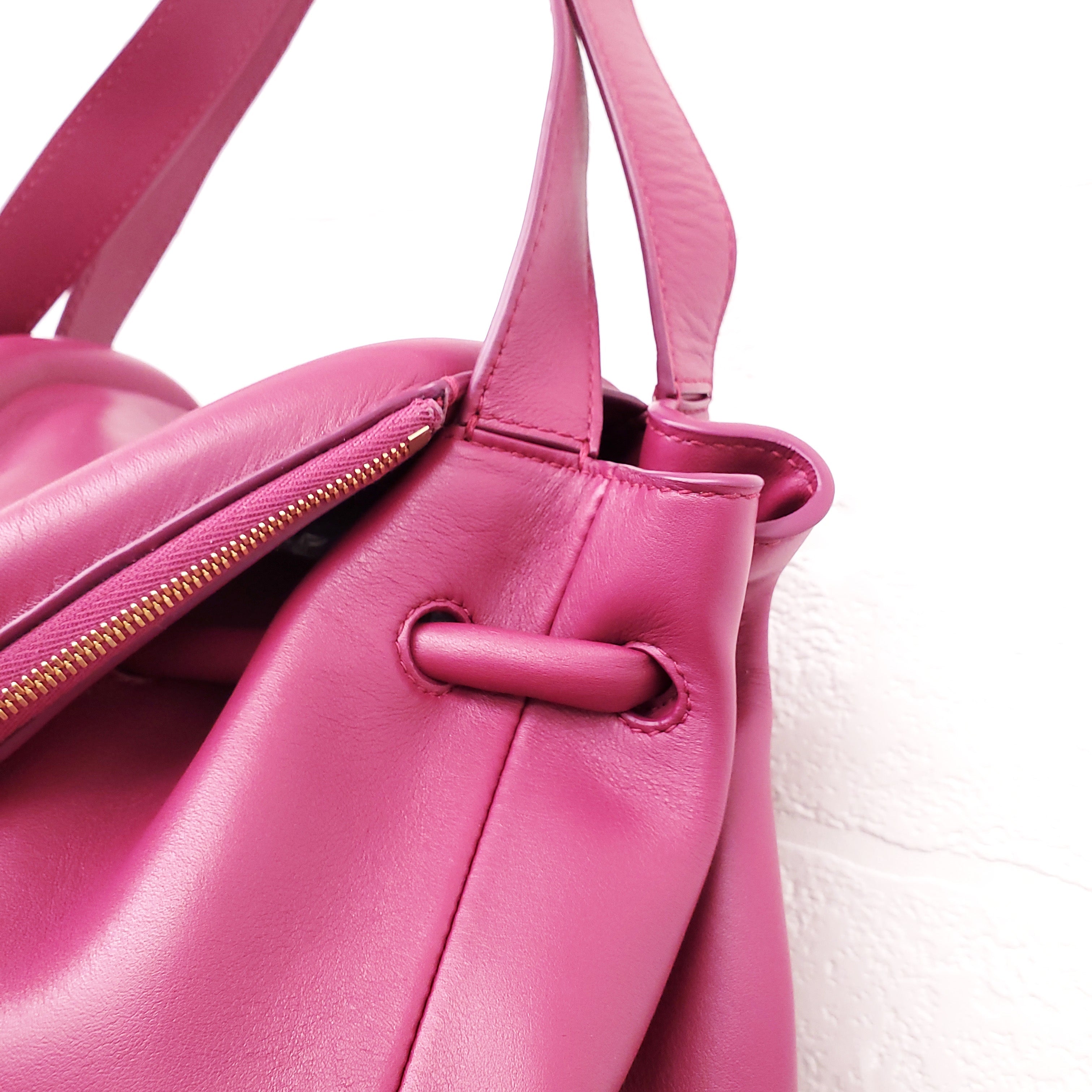 BOTTEGA VENETA FUSCIA 2WAY BEAK BAG