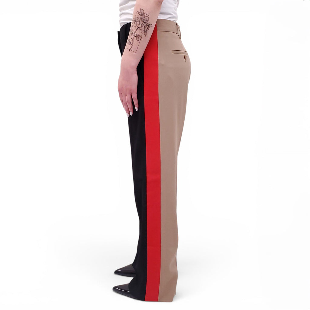 BURBERRY 3-TONED STRIPED TROUSERS - SIZE US 8