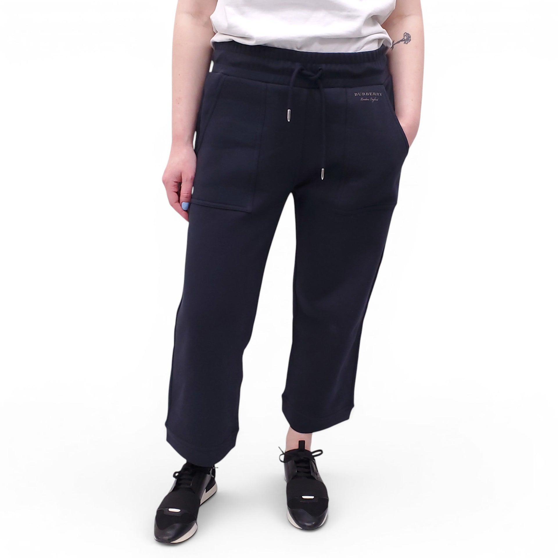 BURBERRY NAVY SWEATPANTS - SIZE M