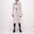 BURBERRY WOOL TRENCH COAT - SIZE 12