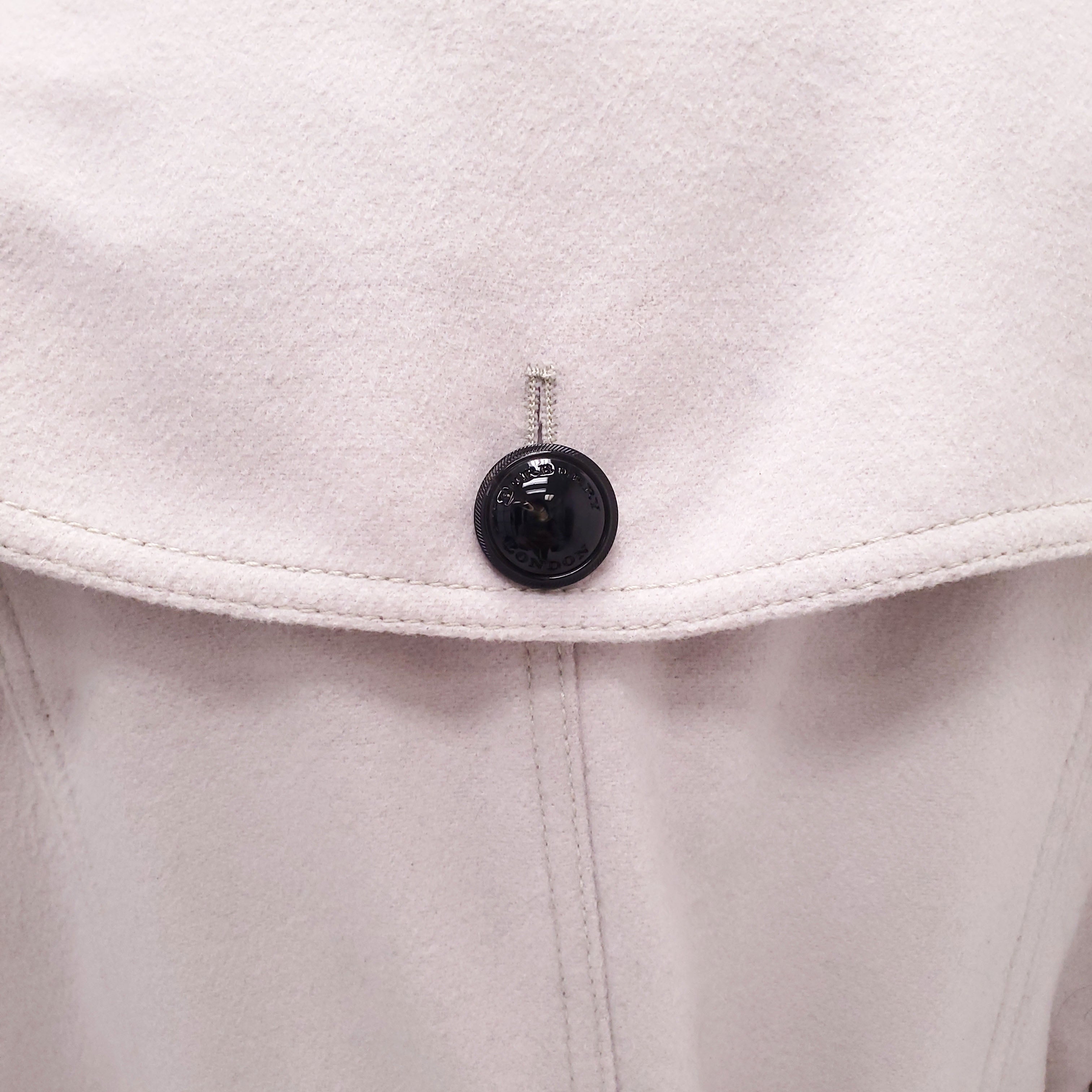BURBERRY WOOL TRENCH COAT - SIZE 12