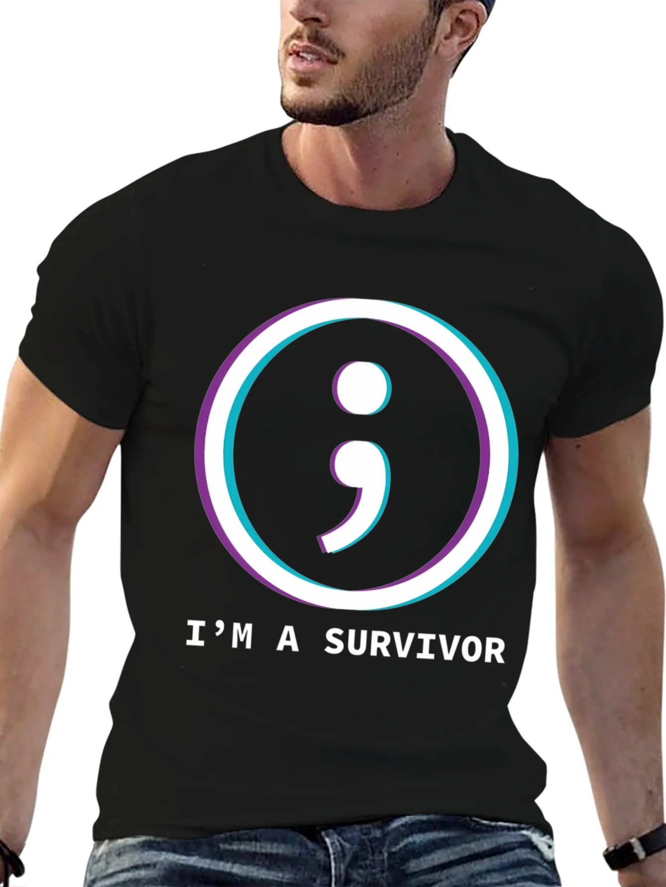 Im a Survivor Semicolon T-Shirt