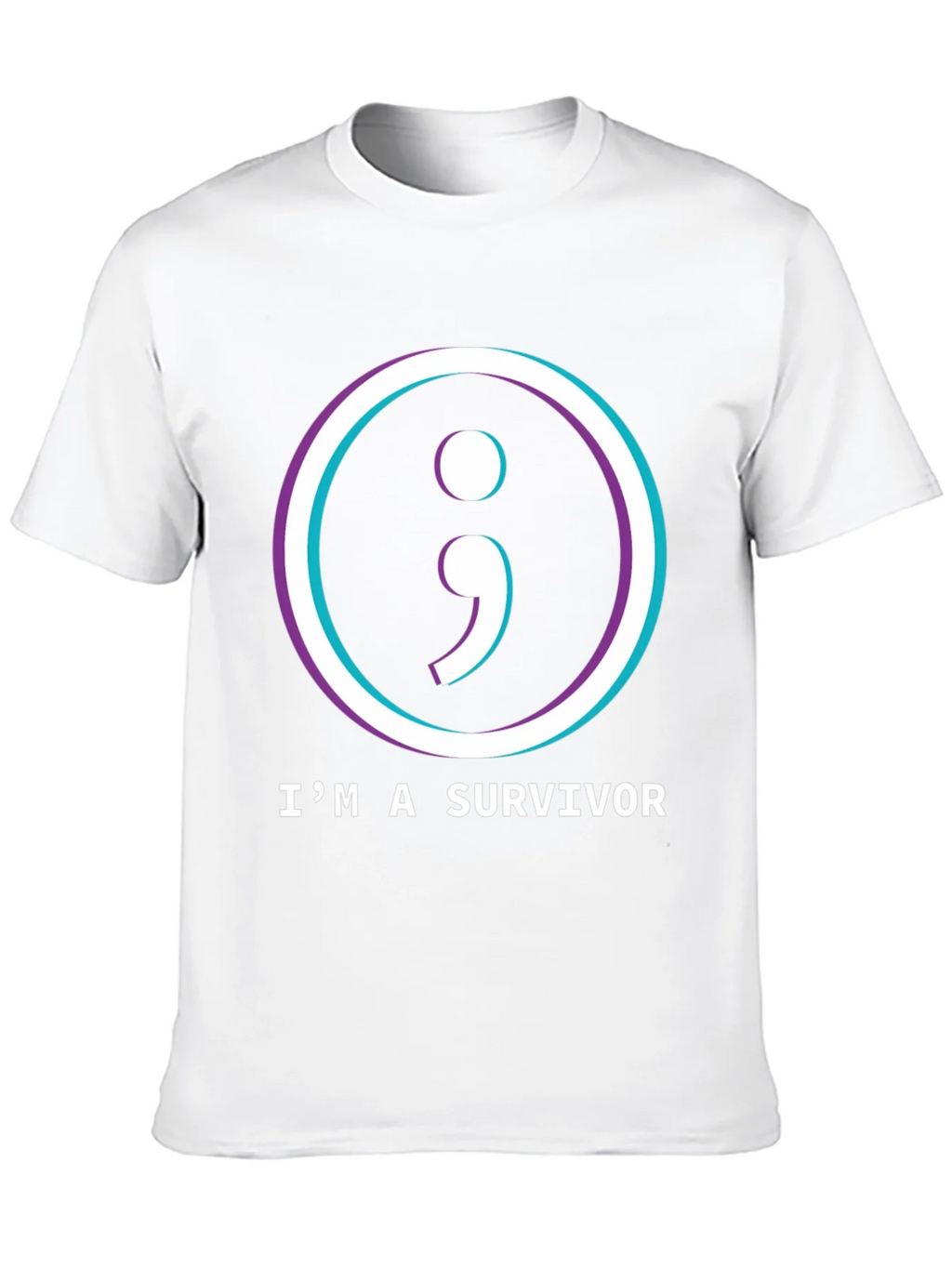 Im a Survivor Semicolon T-Shirt