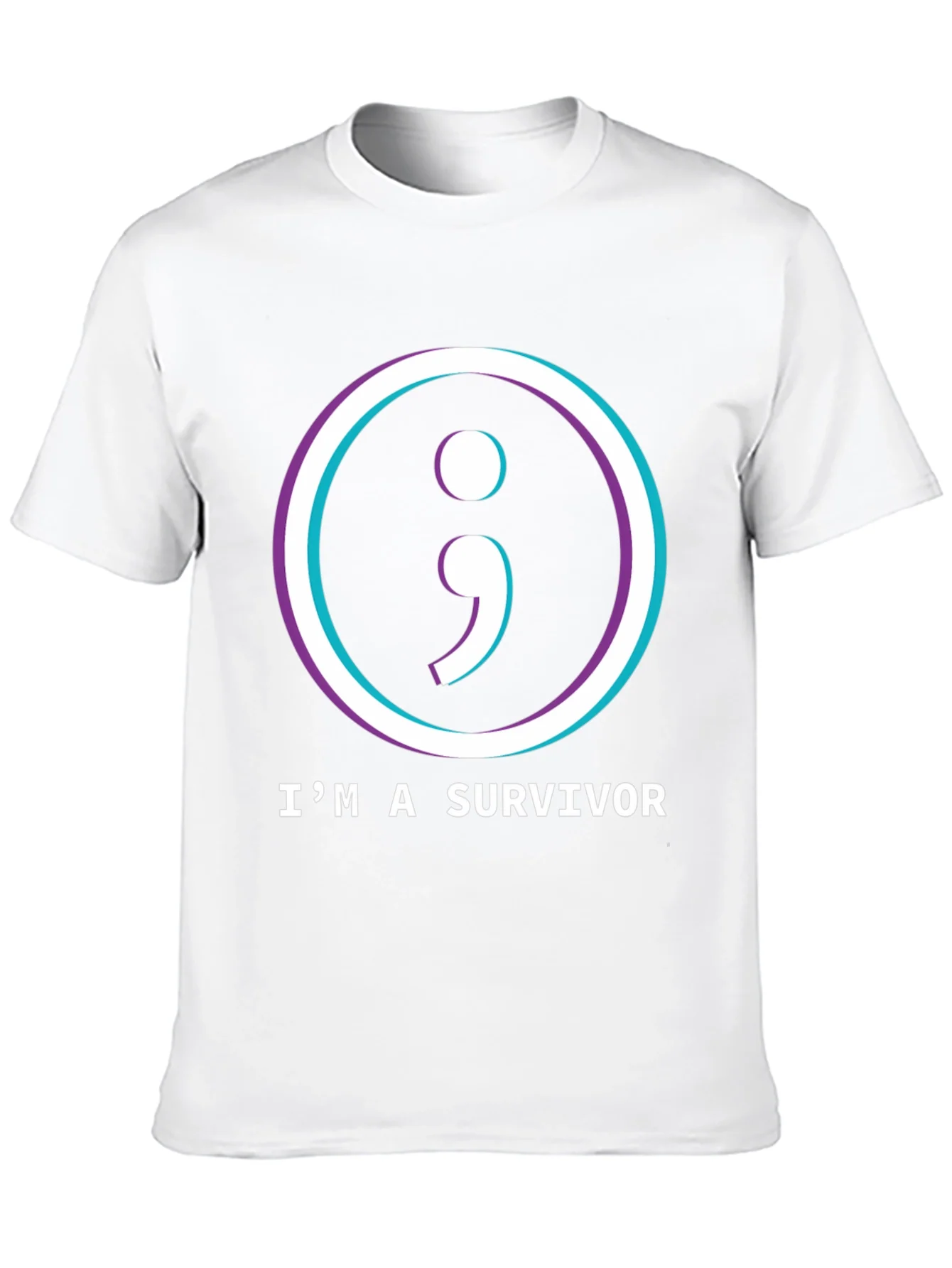 Im a Survivor Semicolon T-Shirt