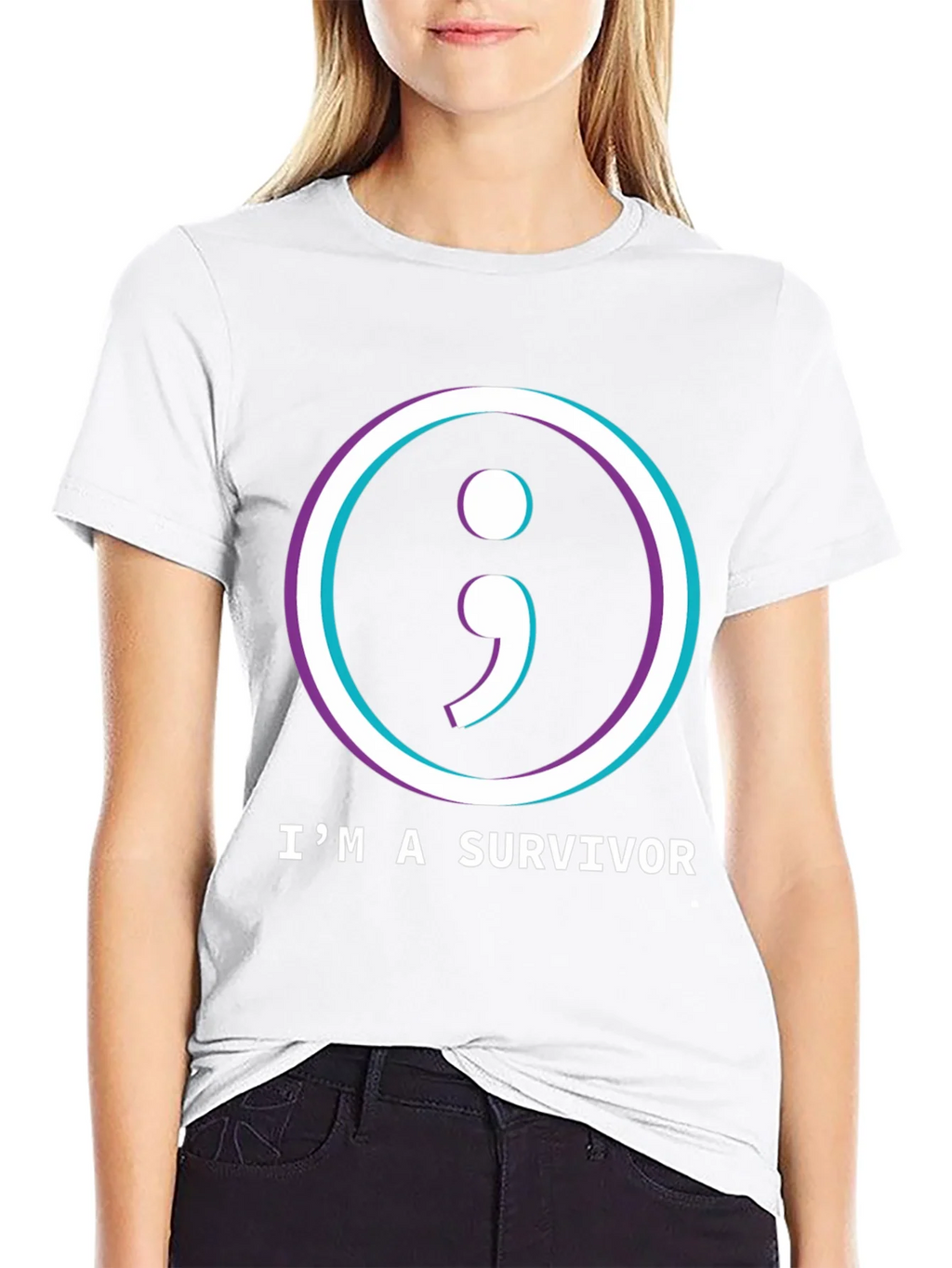 Im a Survivor Semicolon T-Shirt