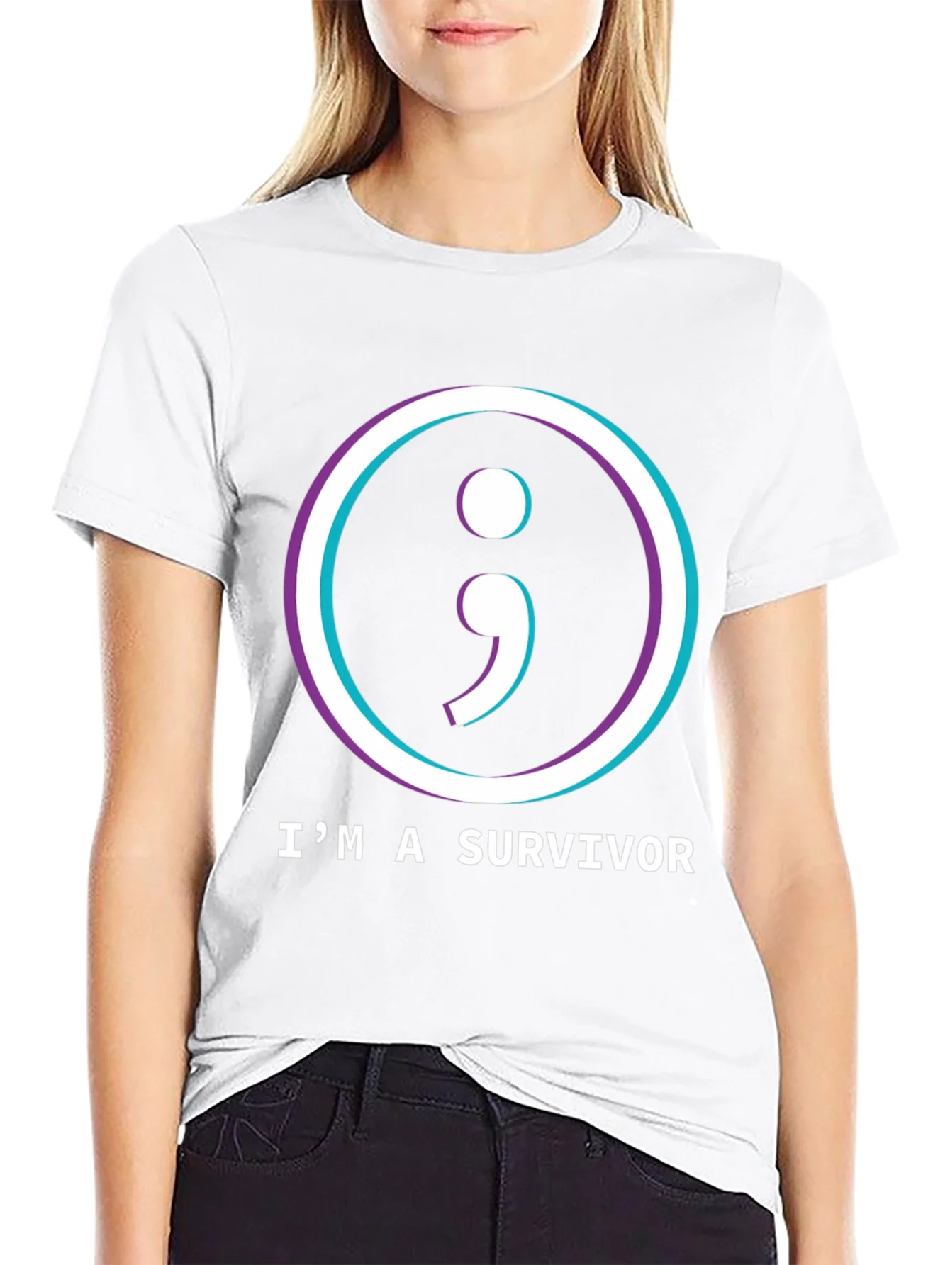 Im a Survivor Semicolon T-Shirt