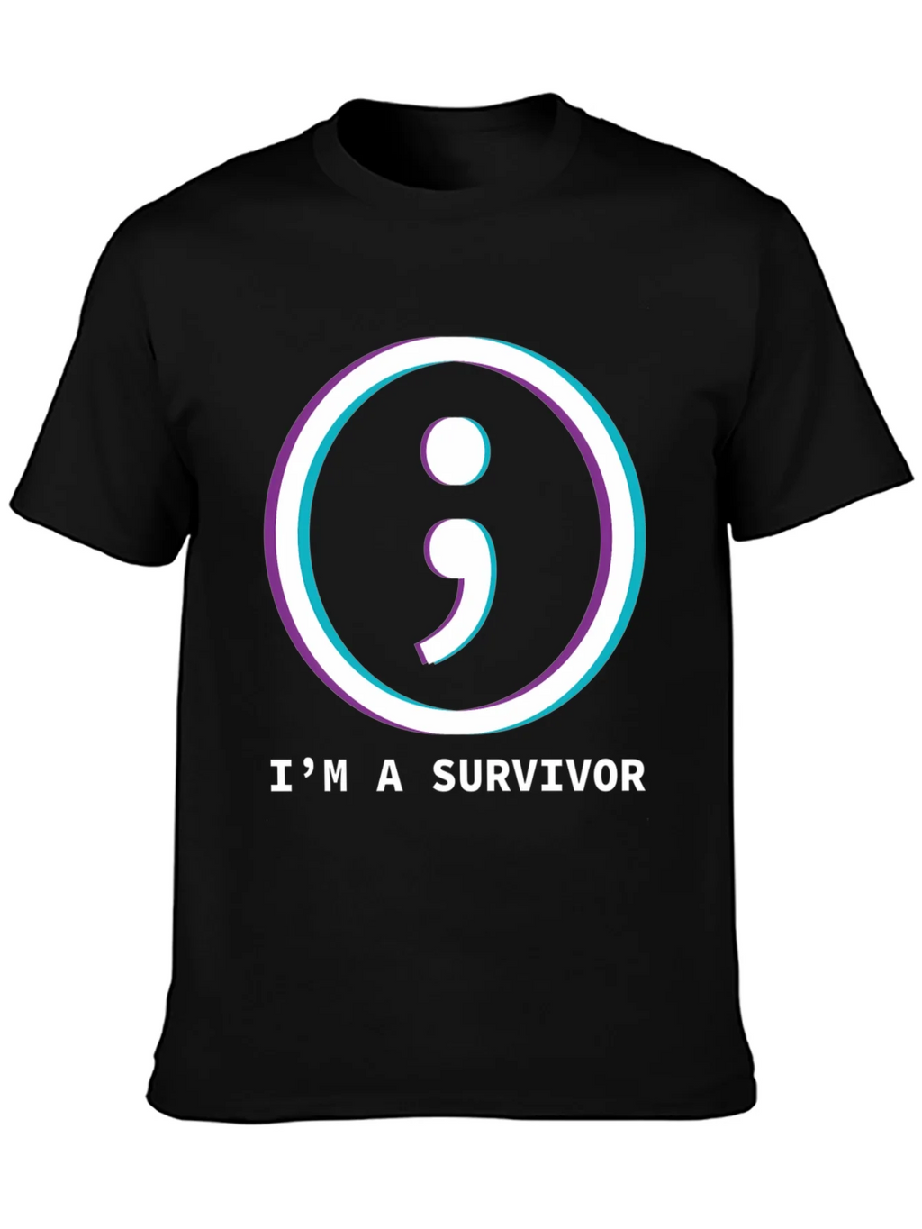 Im a Survivor Semicolon T-Shirt